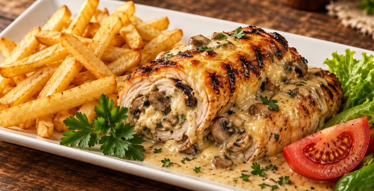 Pechuga de pollo rellena